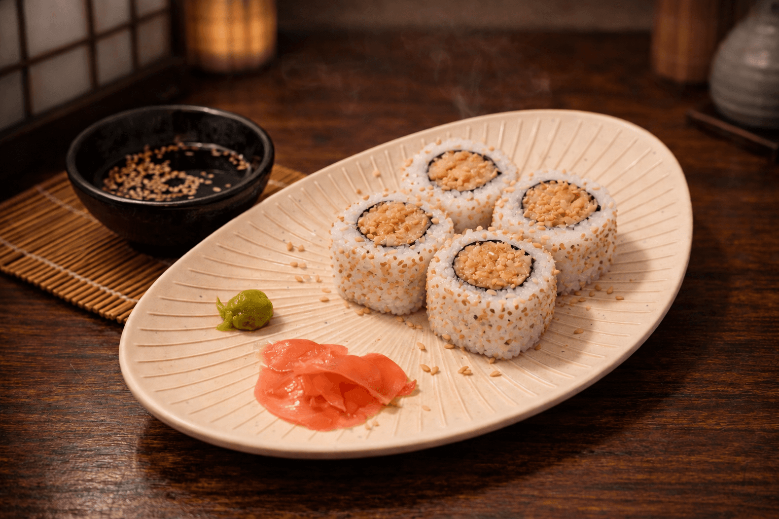 Yasai Tempura Uramaki